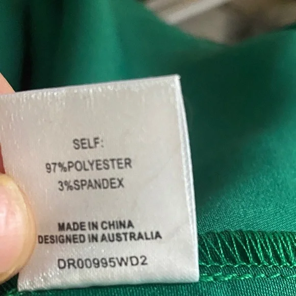 NWT MESHKI Green Cowl Neckline Silk Midi Slip Dress - Picture 10 of 11